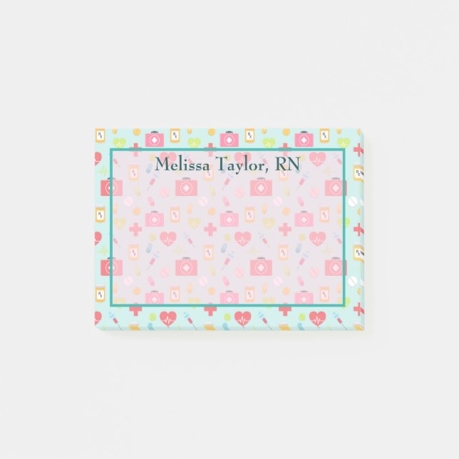 Cute Medical Theme Post-it Notes (Front)