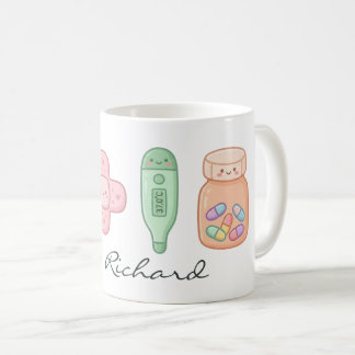 Cute Medical Tools Cartoon Set Coffee Mug