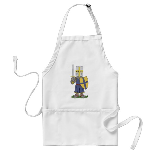 Cute Medieval Knight Adult Apron (Front)