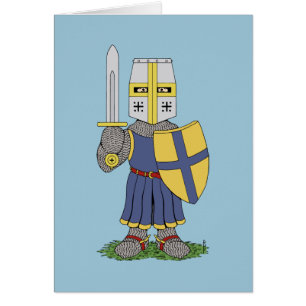 Cute Medieval Knight Greeting Card