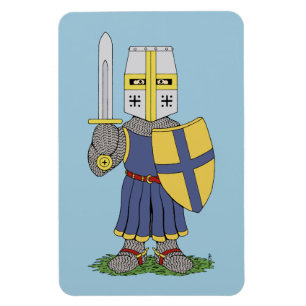 Cute Medieval Knight Magnet