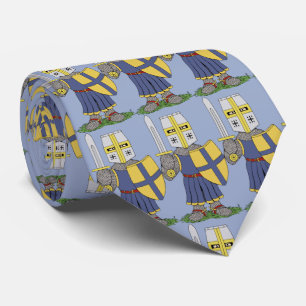 Cute Medieval Knight Neck Tie