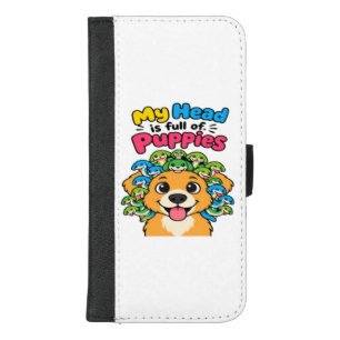 Cute Medusa Puppy Mythological Dog Funny iPhone 8/7 Plus Wallet Case