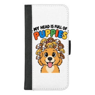 Cute Medusa Puppy Mythological Dog Funny Sports Ma iPhone 8/7 Plus Wallet Case
