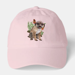 Cute Meerkat Blooming Aloe Wildlife Art Hat