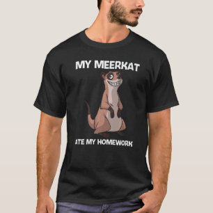 Cute Meerkat For Kids Boys Meerkat Mongoose T-Shirt