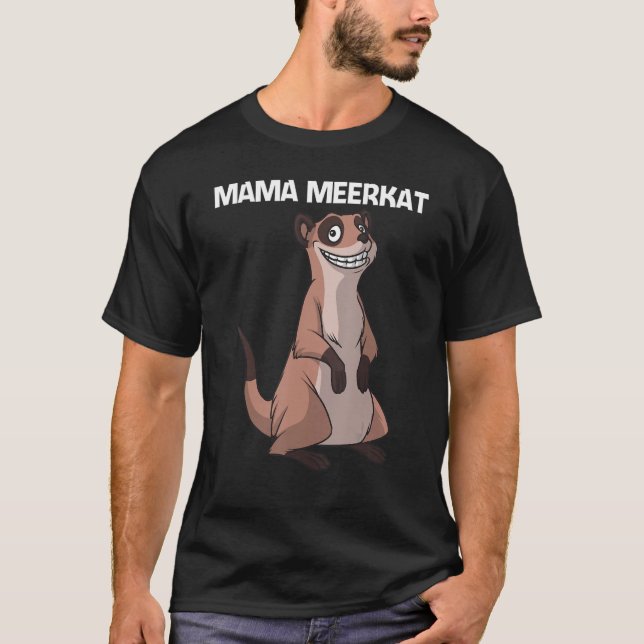 Cute Meerkat For Women Girls Meerkat Mongoose T-Shirt (Front)