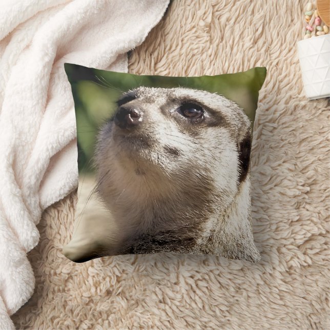 CUTE MEERKAT THROW PILLOW (Blanket)
