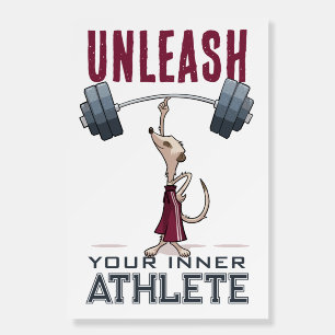 Cute Meerkat Unleash Your Inner Athlete Cartoon Foam Board