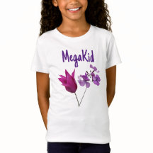 Cute Mega Kid purple floral trendy girly boho
