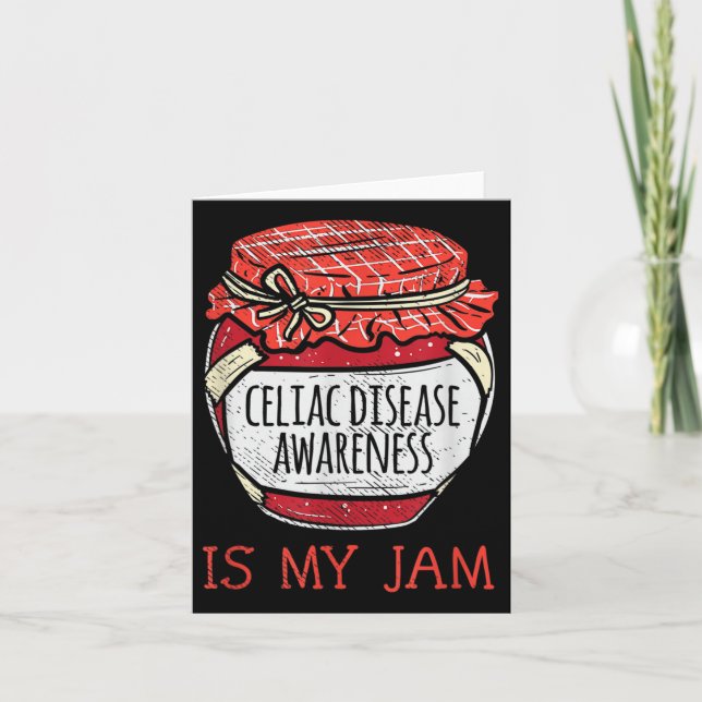 Cute Meme Celiac Disease Support Awareness  Card (Front)