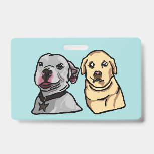 Cute Meme Dogs Badge