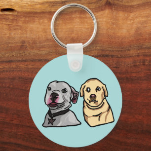 Cute Meme Dogs Keychain