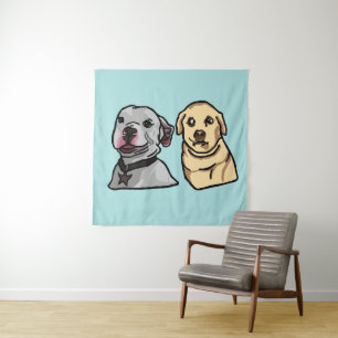 Cute Meme Dogs Tapestry