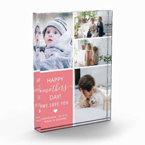 Cute Memory Mothers Day Gift Photo Block