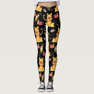 Cute Meow Cats Black