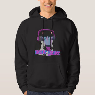 Cute Meow Gamer Cat - Kawaii Gaming Kitten Hoodie