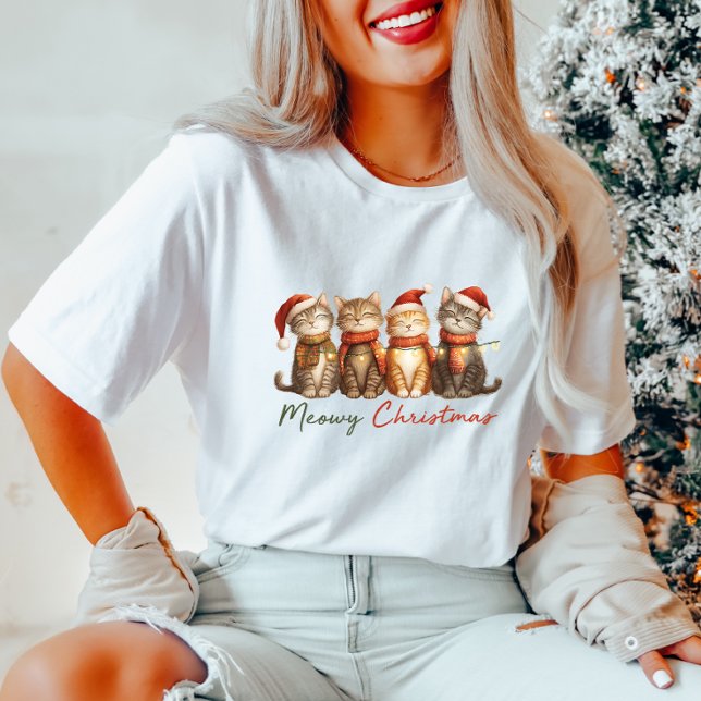 Cute Meowy Christmas Cats T-Shirt (Creator Uploaded)