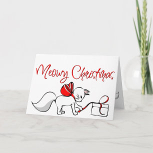 Cute Meowy Christmas Kitties Card