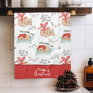 Meowy Christmas Black Cat Kitchen Towel Set – The Good Cat Company