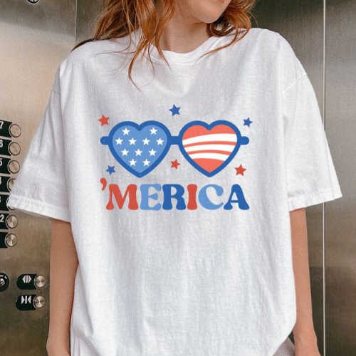 Cute Merica Shirt USA Red Blue White 4th of July