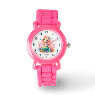 Cute mermaid add name watch