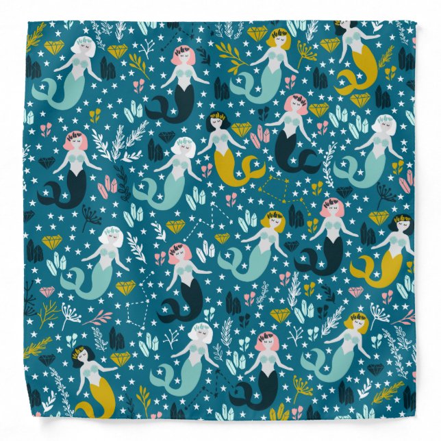 Cute Mermaid Bandana (Front)