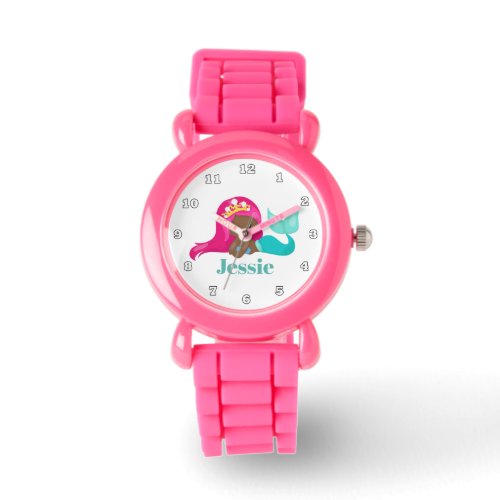 Cute mermaid beach add name watch