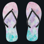 Cute Mermaid Beach Flip Flops, Pink, Purple, Teal Flip Flops<br><div class="desc">Cute Mermaid Beach Flip Flops,  Pink,  Purple,  Ocean,  Teal</div>