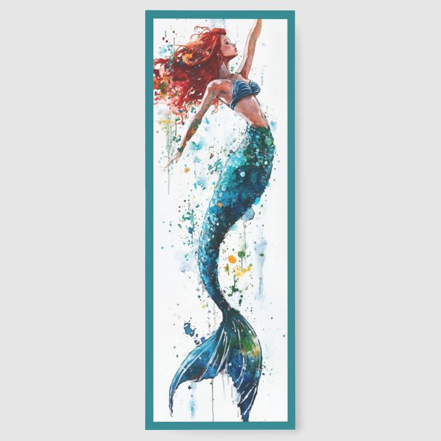 Cute Mermaid Bookmarks (Back)