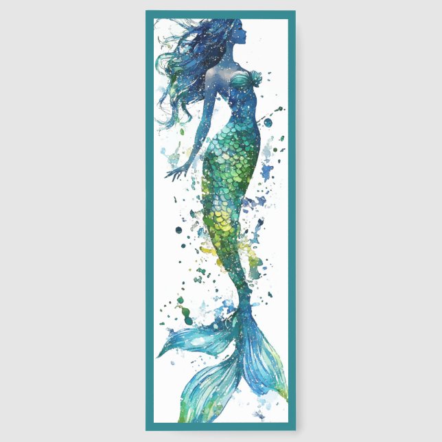 Cute Mermaid Bookmarks (Back)