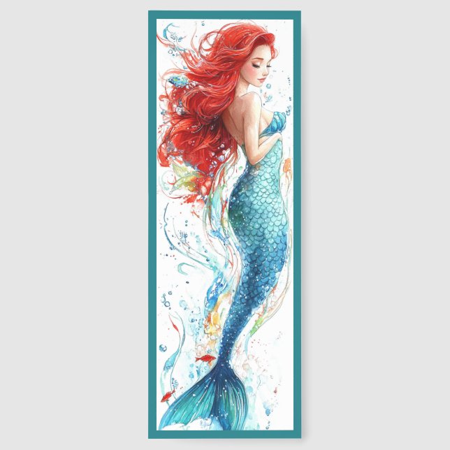 Cute Mermaid Bookmarks (Back)
