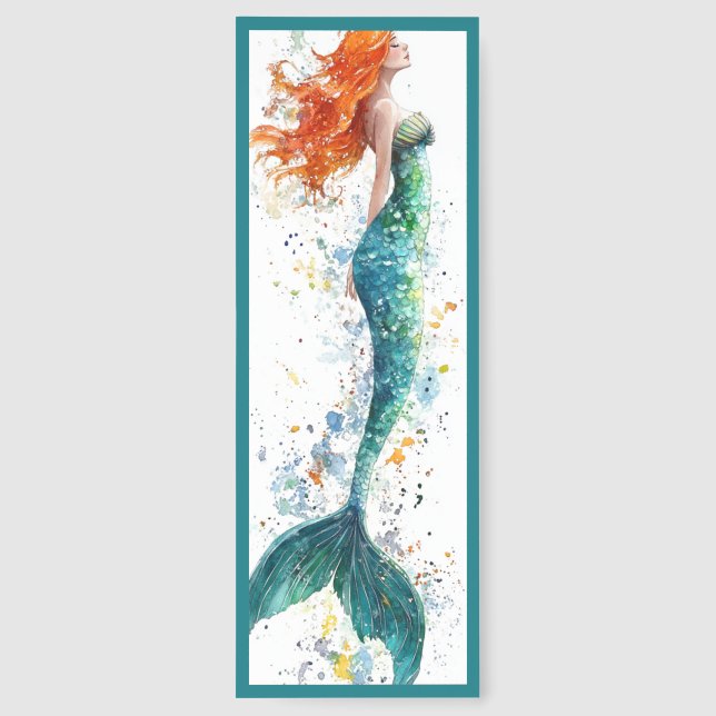 Cute Mermaid Bookmarks (Back)