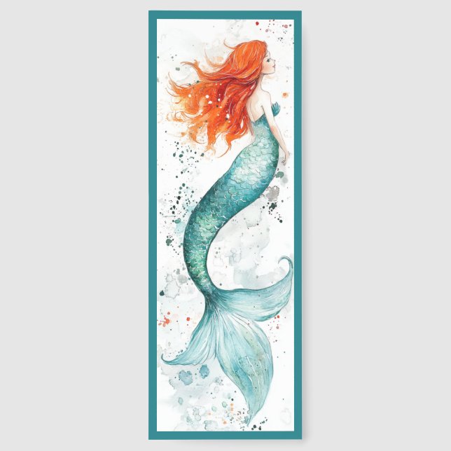 Cute Mermaid Bookmarks (Back)