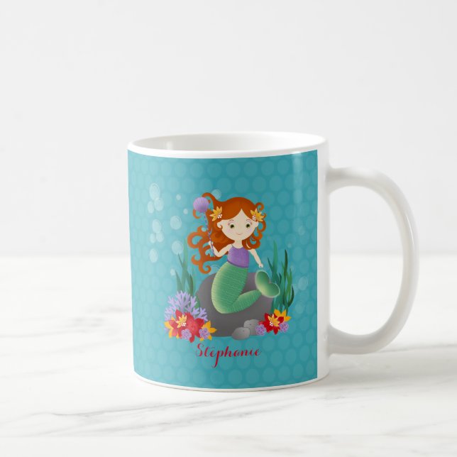 Cute Mermaid Coffee Mug (Right)