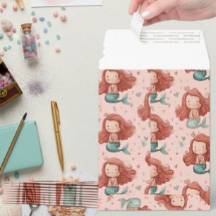 Cute Mermaid  Envelope Mailers