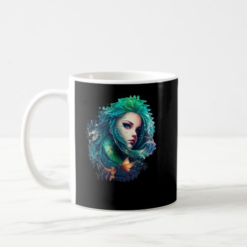 Cute mermaid fairy underwater fantasy carnival cos coffee mug
