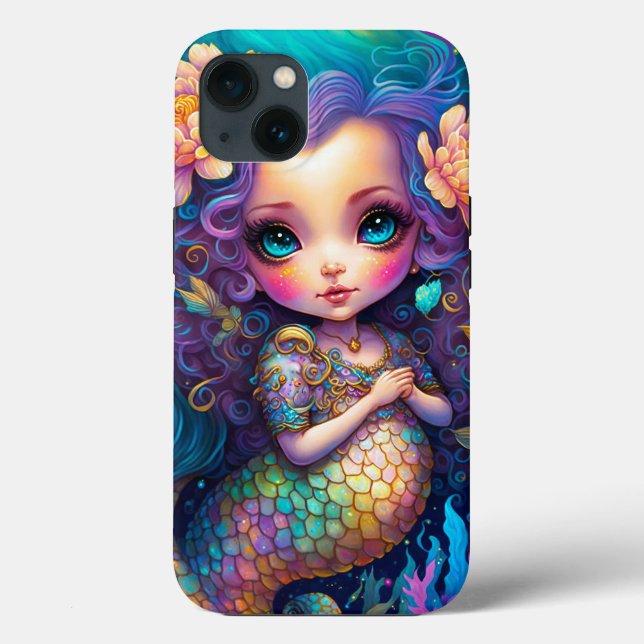 Cute Mermaid Fantasy Art Case-Mate iPhone Case (Back)