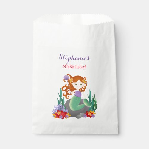 Cute Mermaid Favor Bag