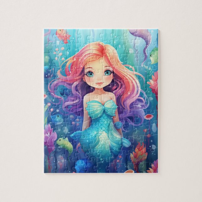 Cute Mermaid Jigsaw Puzzle (Vertical)