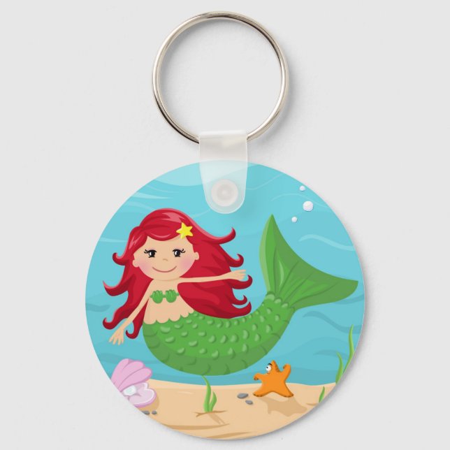 Cute mermaid keychain (Front)