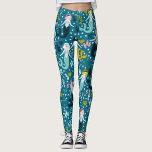 Cute Mermaid Leggings