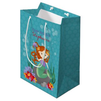 Cute Mermaid Medium Gift Bag