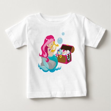 Cute Mermaid, mermaid Baby T-Shirt