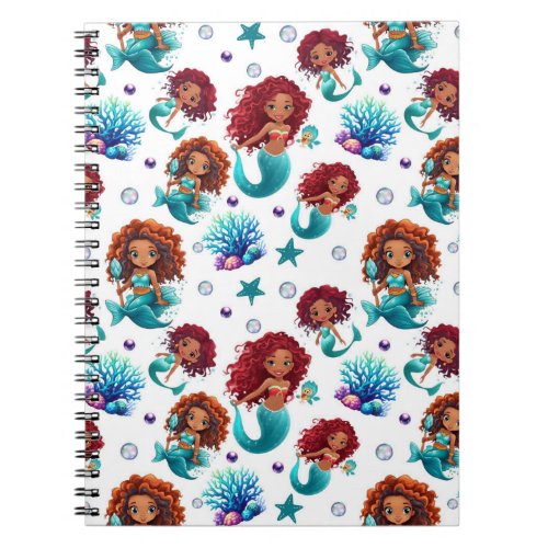 Cute Mermaid Notebook for School or Journaling 
