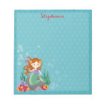 Cute Mermaid Notepad at Zazzle