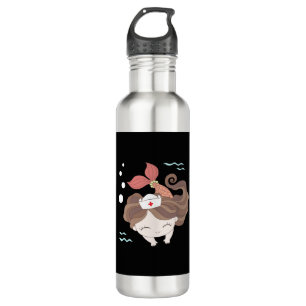 Cute Mermaid Nurse Swimming Stainless Steel Water Bottle