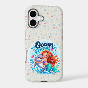 Cute Mermaid Ocean Friends Dolphin Design iPhone 17 Case