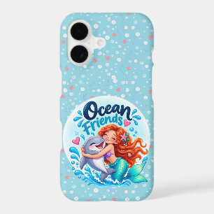 Cute Mermaid Ocean Friends Dolphin Design iPhone 17 Case