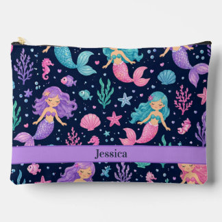 Cute Mermaid Pattern Accessory Pouch